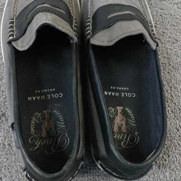 Cole Haan Penny Loafers Pinch Weekender Mens Size 10.5 Shoes Slip On Gray - Picture 10 of 11